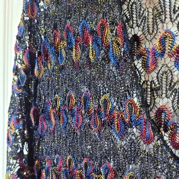 Time and Tru Women's Plus Crochet Kaftan Bathingsuit Coverup. (New) - Picture 9 of 12